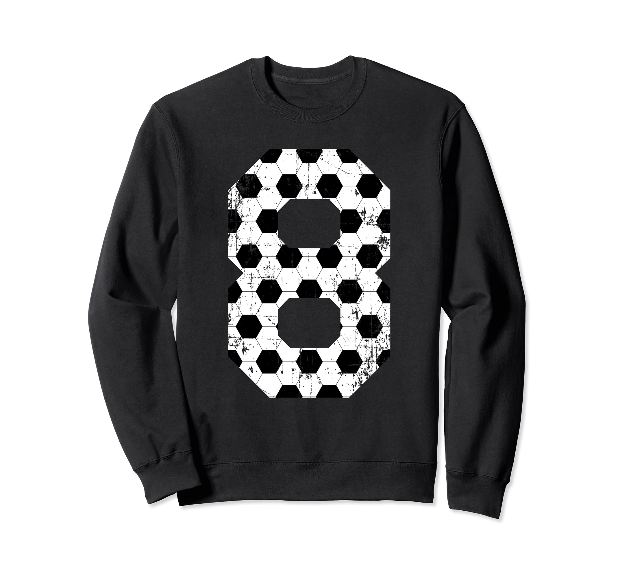Soccer 8 Jersey Number Sweatshirt - Trendy Graphic for Adults - T-Shirt, Sweatshirt, Hoodie