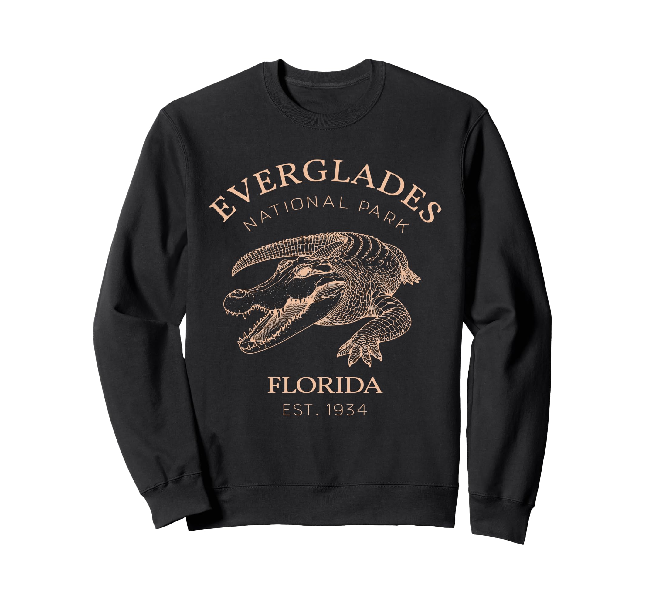 Everglades National Park Alligators Sweatshirt - Minimalist Print Unisex - T-Shirt, Sweatshirt, Hoodie