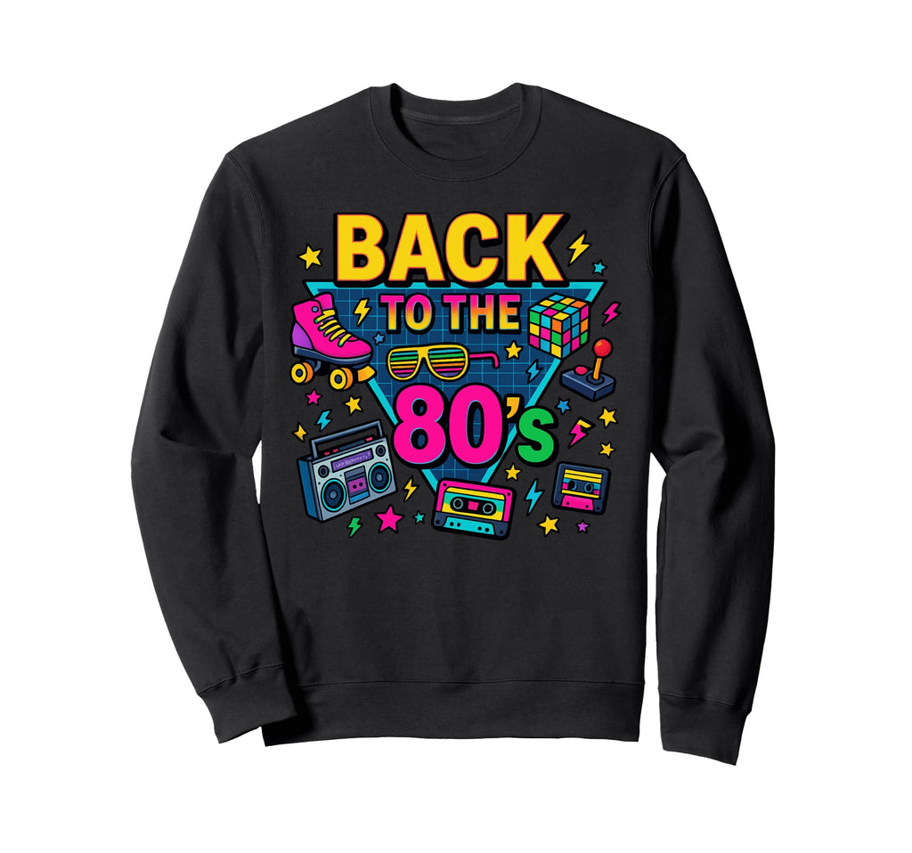 Cassette Boombox Arcade Roller Skate Sweatshirt - Minimalist Print Unisex - T-Shirt, Sweatshirt, Hoodie