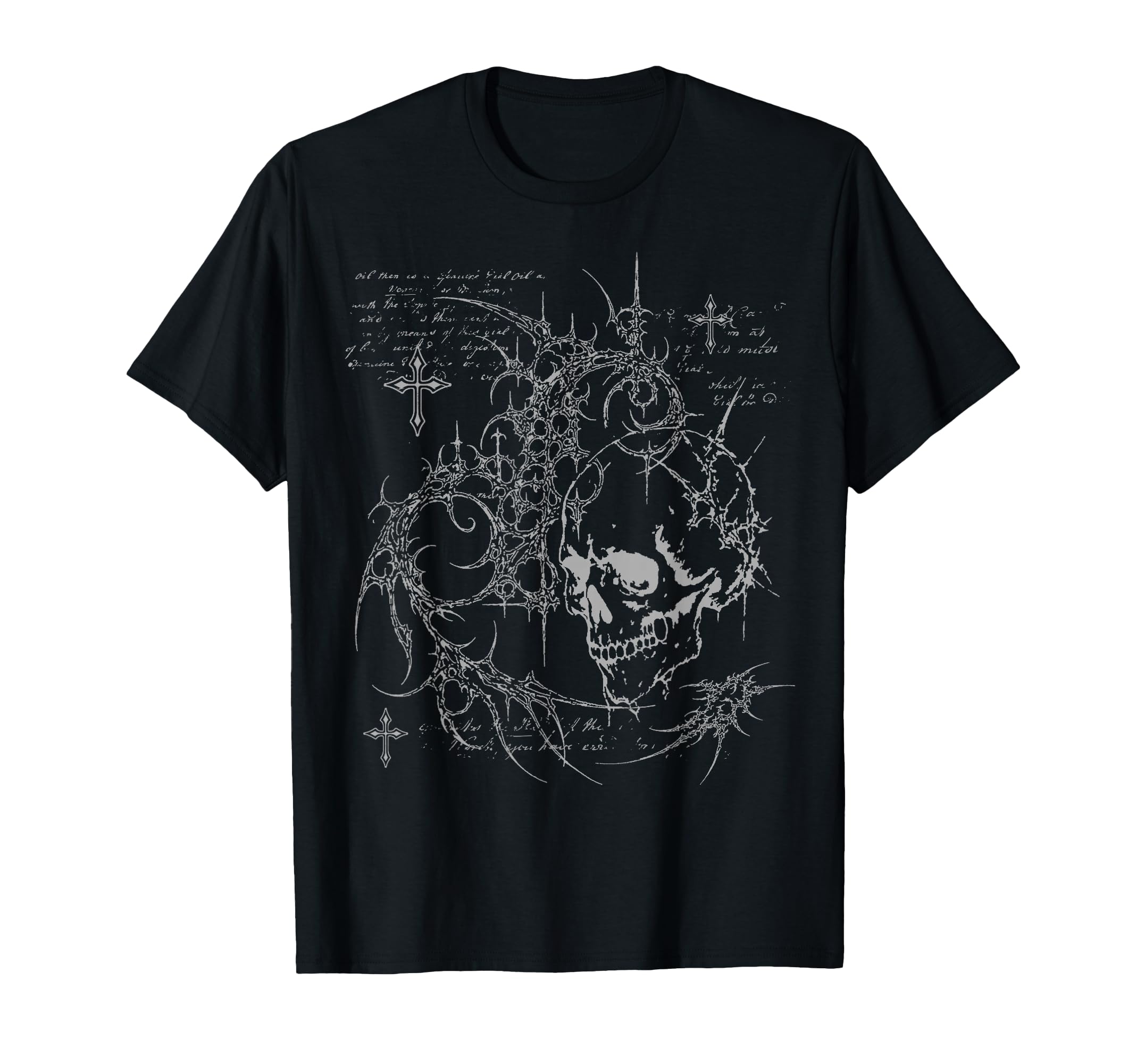 Y2K Grunge Goth Alt Skull Sigilism T-Shirt - Custom Art Print Unisex - T-Shirt, Sweatshirt, Hoodie