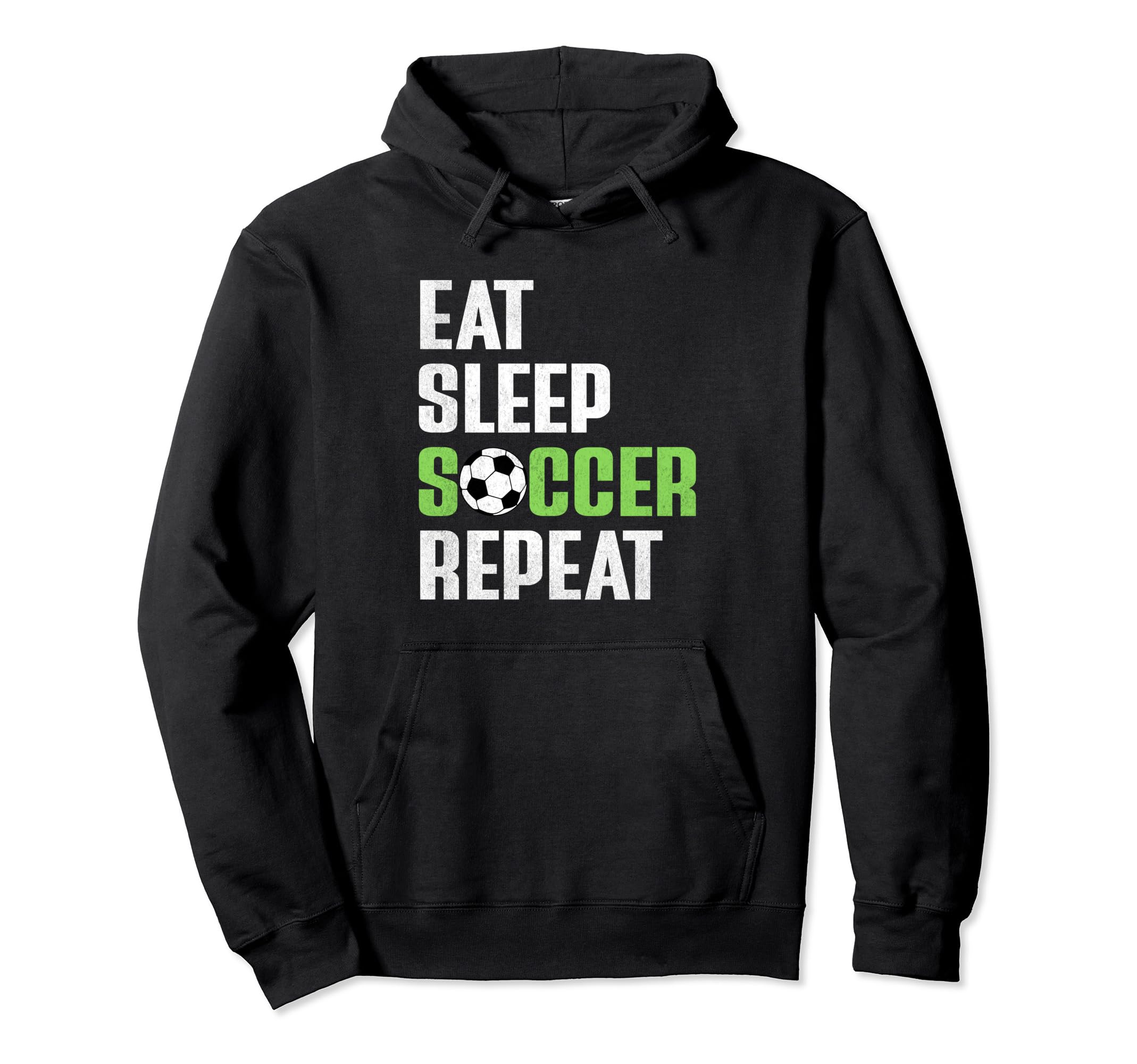 Eat Sleep Soccer Repeat Funny Soccer Mom Hoodie - Minimalist Print Unisex - T-Shirt, Sweatshirt, Hoodie