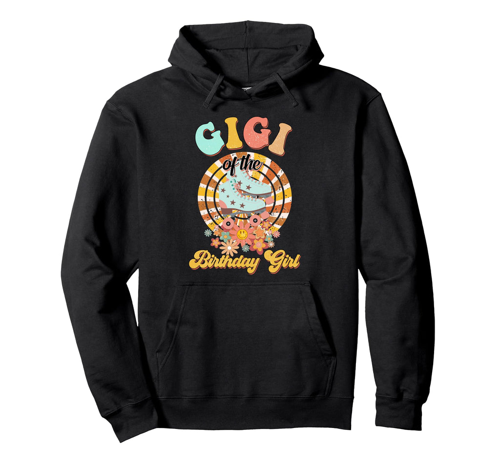Gigi Birthday Rolling Skate Groovy Bday Hoodie - Graphic Print for Adults - T-Shirt, Sweatshirt, Hoodie