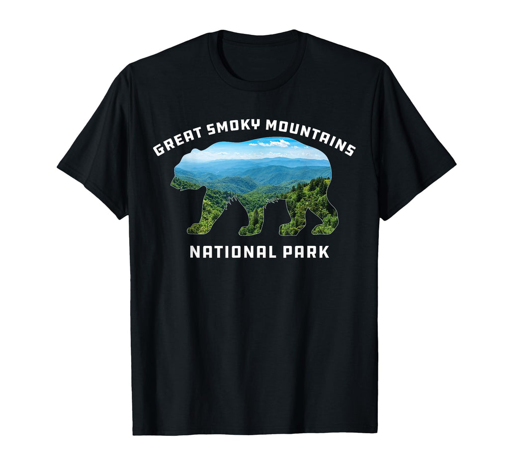 Great Smoky Mountains National Park Bear T-Shirt - Unique Graphic Men Women - T-Shirt, Sweatshirt, Hoodie