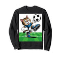 Cat Funny Cat Gang Cat Playing Soccer Sweatshirt - Trendy Graphic Men Women - T-Shirt, Sweatshirt, Hoodie