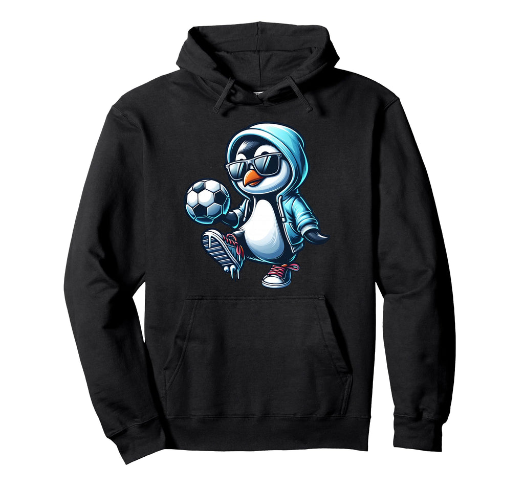 Penguin Soccer Football Player Hoodie - Aesthetic Graphic for Adults - T-Shirt, Sweatshirt, Hoodie