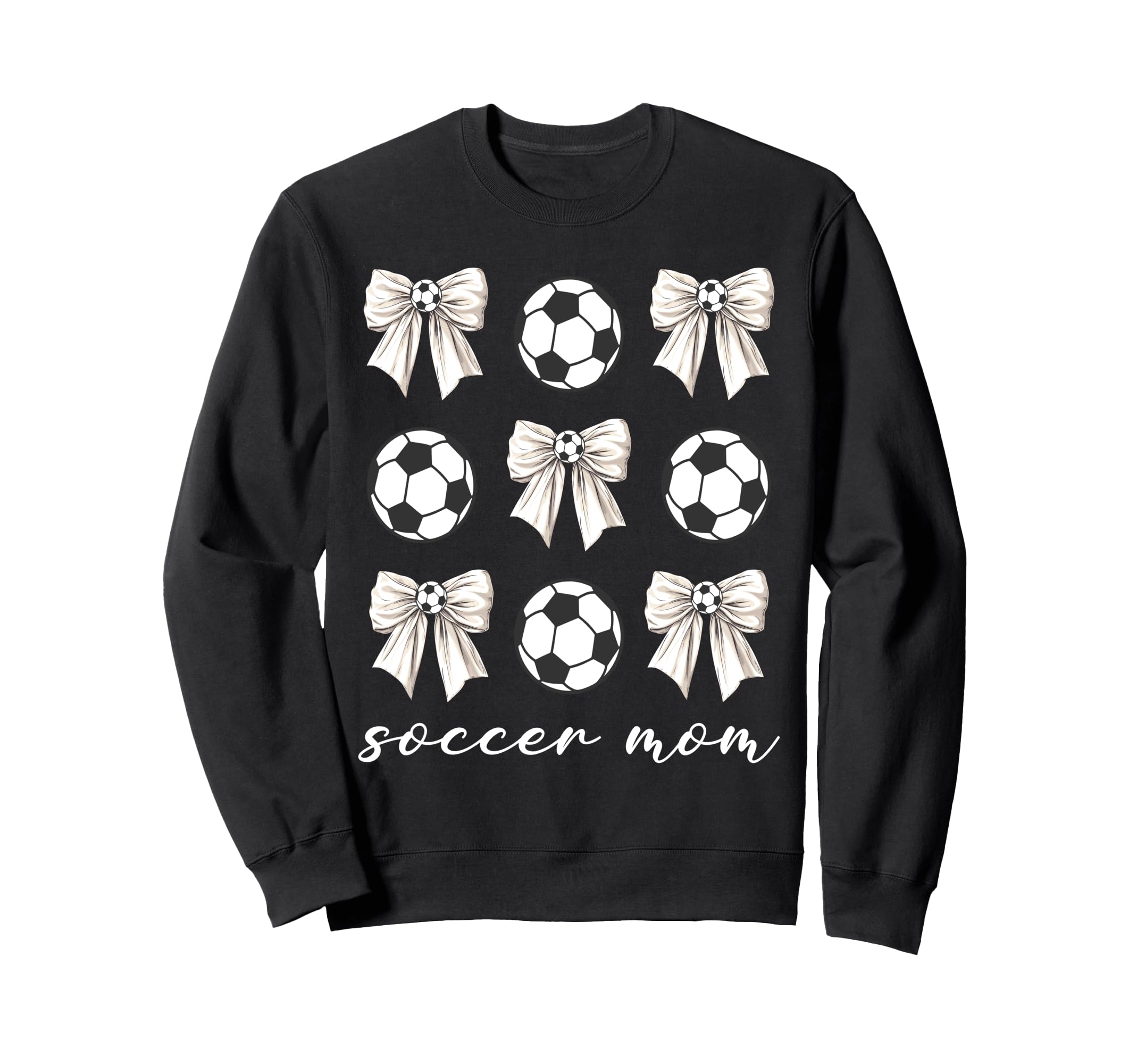 Soccer Mom Coquette Bow Soccer Lovers Sweatshirt - Minimalist Print Unisex - T-Shirt, Sweatshirt, Hoodie