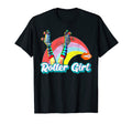 Roller Skates Roller Skater Rainbow Art T-Shirt - Fun Novelty Design Unisex - T-Shirt, Sweatshirt, Hoodie