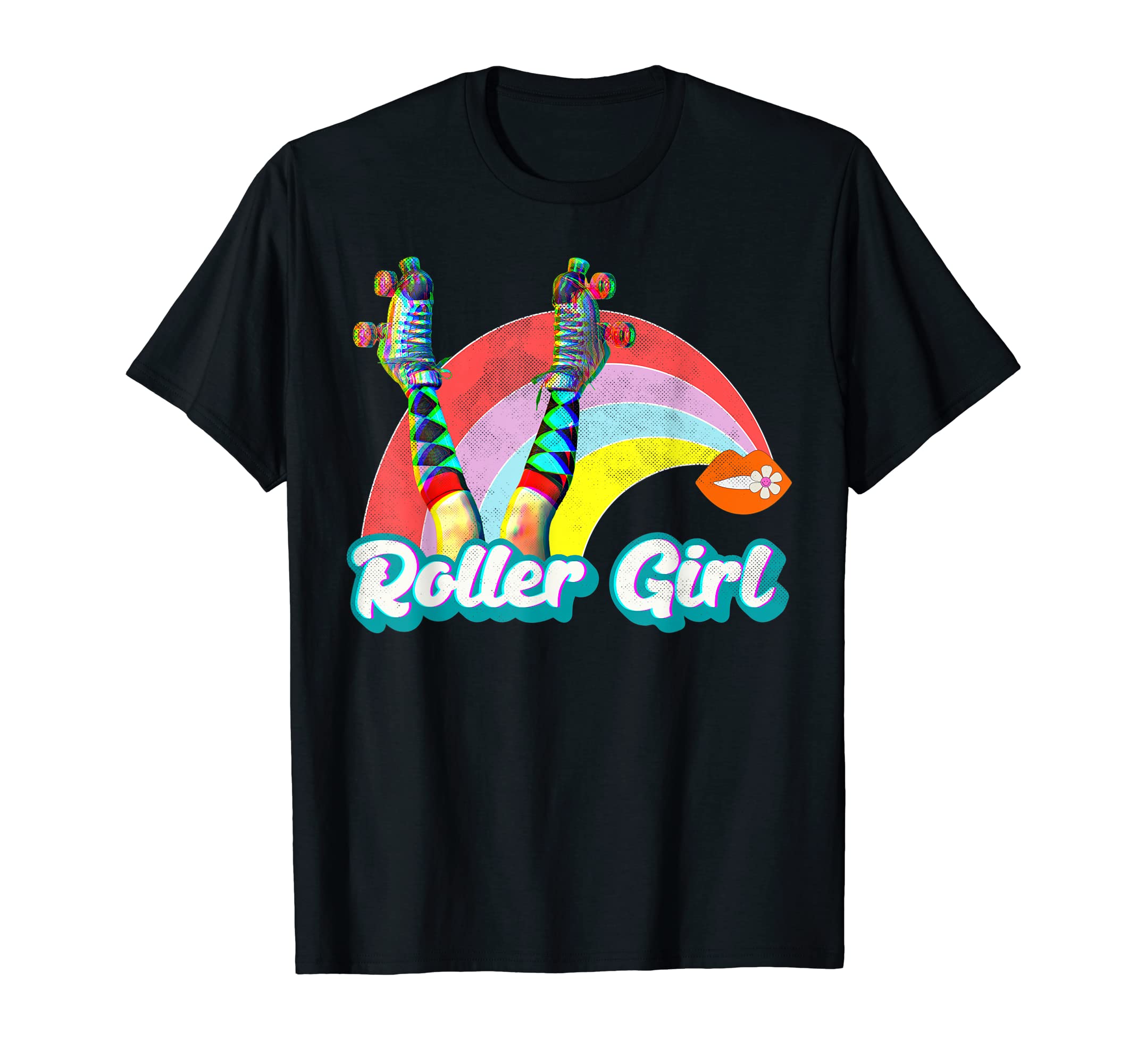 Roller Skates Roller Skater Rainbow Art T-Shirt - Fun Novelty Design Unisex - T-Shirt, Sweatshirt, Hoodie