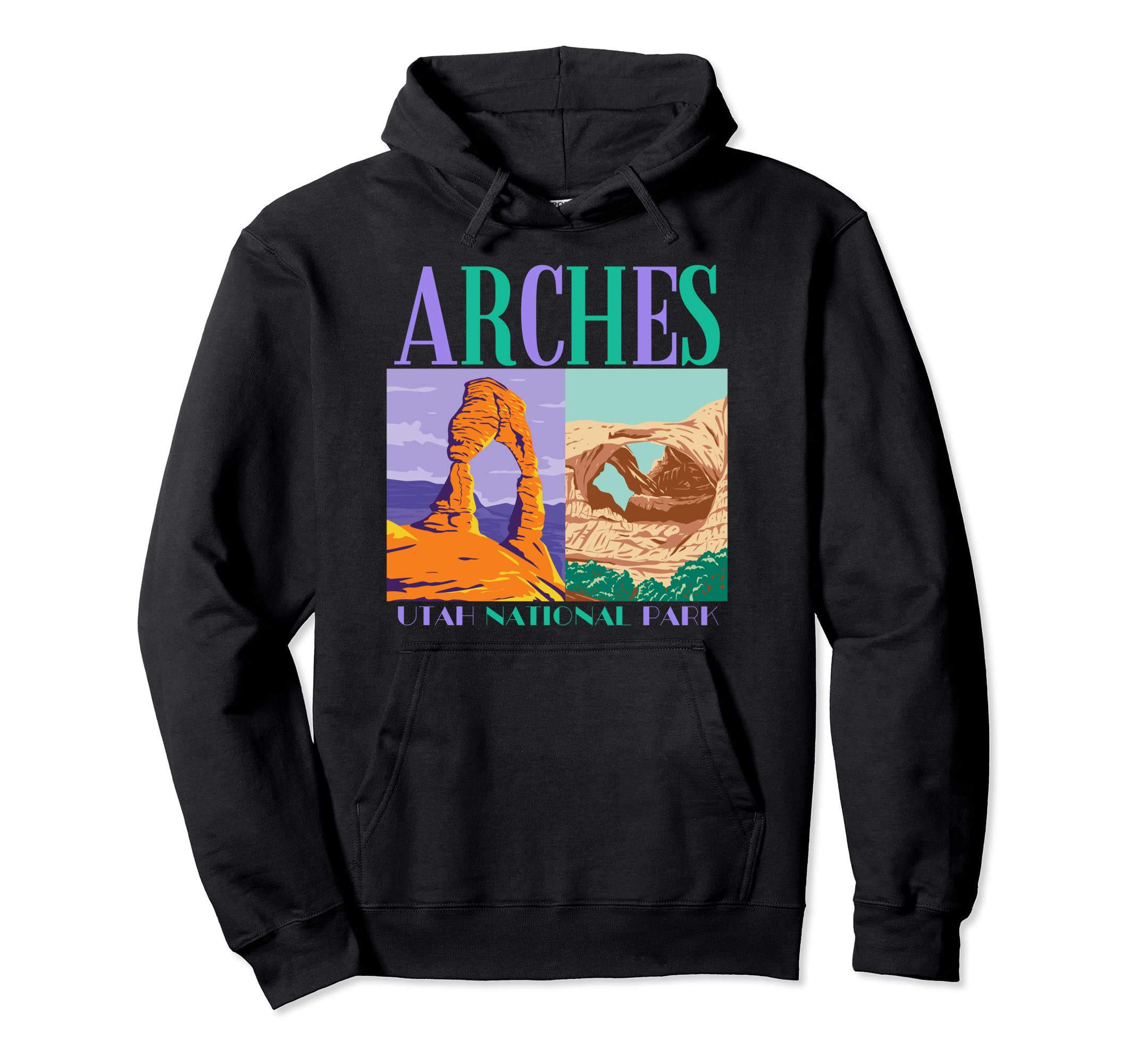 Arches National Park Utah Sandstone Moab Hoodie - Unique Graphic for Adults - T-Shirt, Sweatshirt, Hoodie