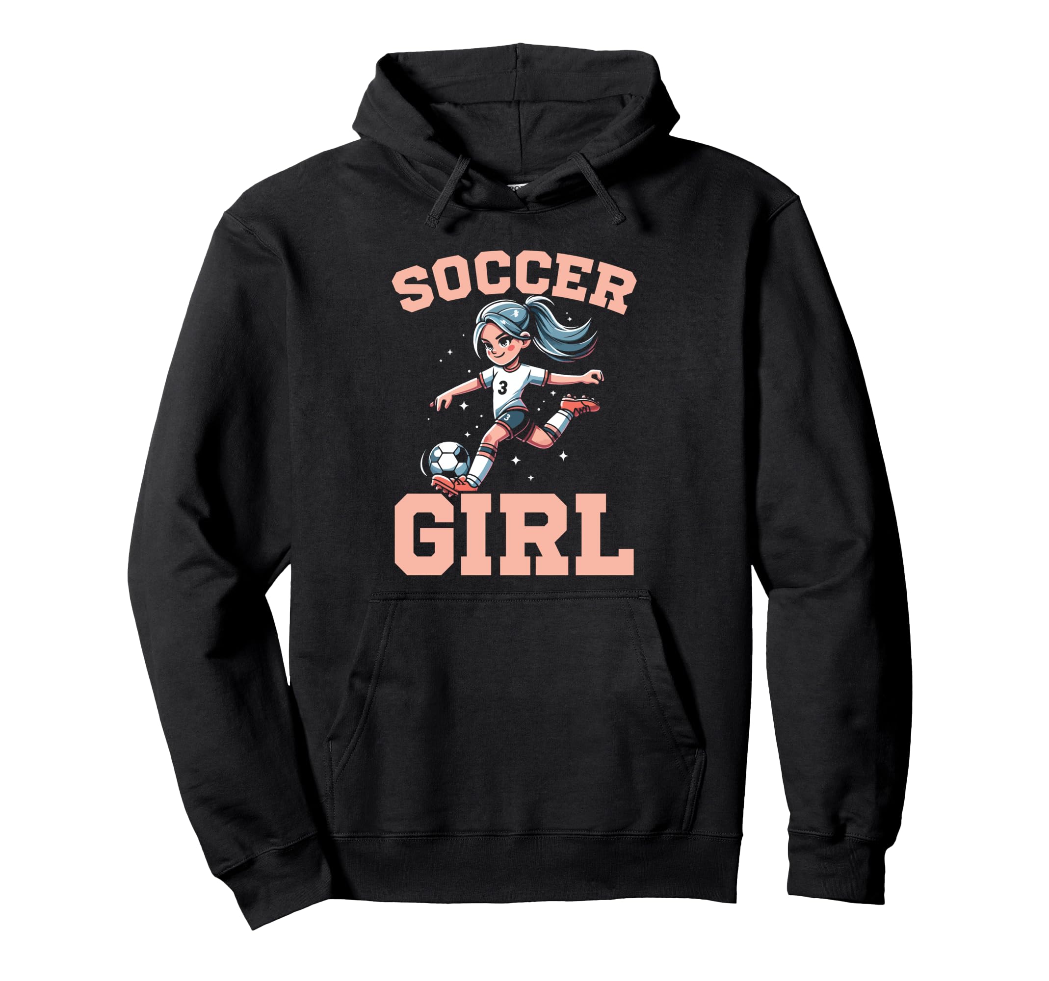 Soccer Kicking Ball Goalie Soccer Hoodie - Custom Art Print Men Women - T-Shirt, Sweatshirt, Hoodie