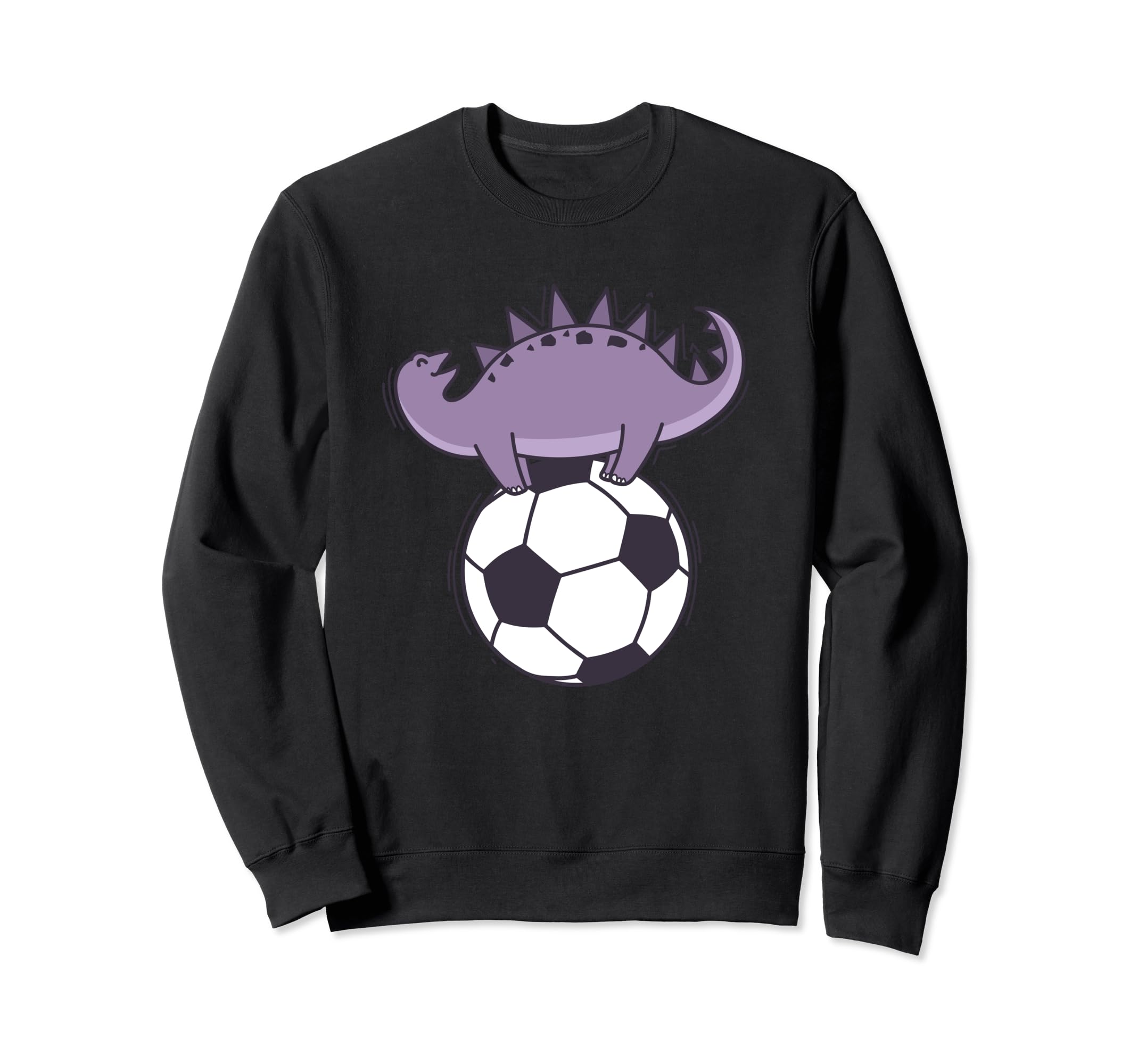 Dino Loves Soccer Dinosaur Sweatshirt - Casual Everyday Wear Men Women - T-Shirt, Sweatshirt, Hoodie