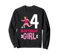 4Th Birthday 4 Years Soccer Football Sweatshirt - Novelty Apparel Unisex - T-Shirt, Sweatshirt, Hoodie
