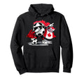Canadian Flag Cape Dabbing Ball Soccer Hoodie - Graphic Print Men Women - T-Shirt, Sweatshirt, Hoodie