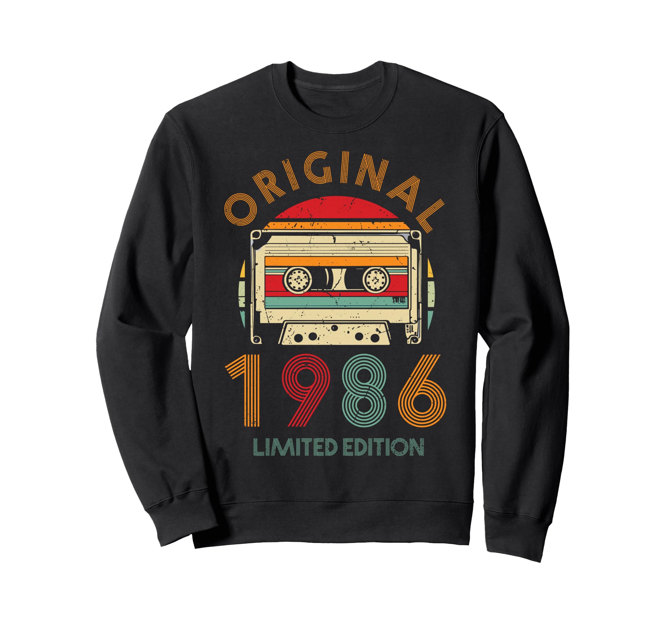 1986 Cassette Tape 40Th Sweatshirt - Casual Everyday Wear for Adults - T-Shirt, Sweatshirt, Hoodie