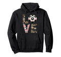 Love Soccer Leopard Soccer Player Sports Hoodie - Minimalist Print Unisex - T-Shirt, Sweatshirt, Hoodie