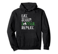 Eat Sleep Soccer Repeat Sport Hoodie - Trendy Graphic Unisex - T-Shirt, Sweatshirt, Hoodie