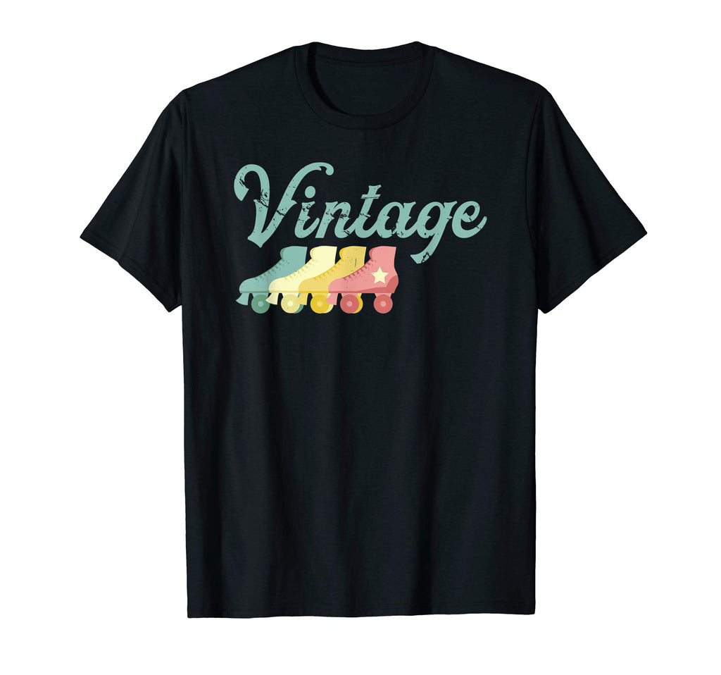Roller Skates Grunge Distressed T-Shirt - Fun Novelty Design Men Women - T-Shirt, Sweatshirt, Hoodie