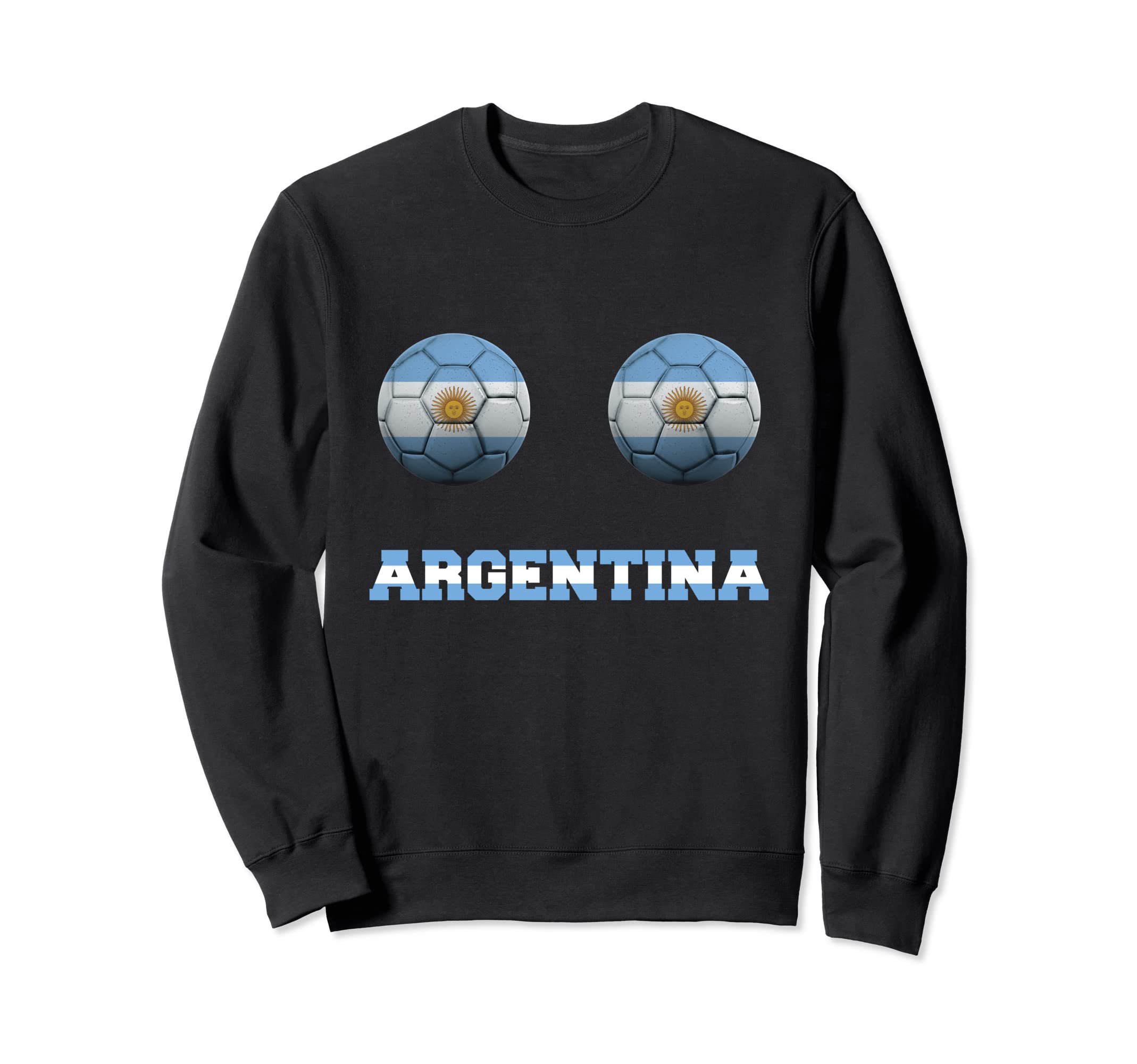 Argentina Soccer Funny Boobs Sweatshirt - Fun Novelty Design for Adults - T-Shirt, Sweatshirt, Hoodie