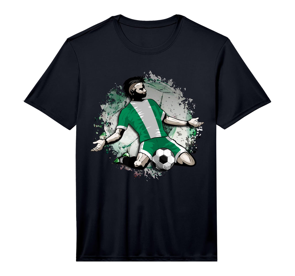 Nigeria Soccer Nigerian National Flag T-Shirt - Minimalist Print Men Women - T-Shirt, Sweatshirt, Hoodie