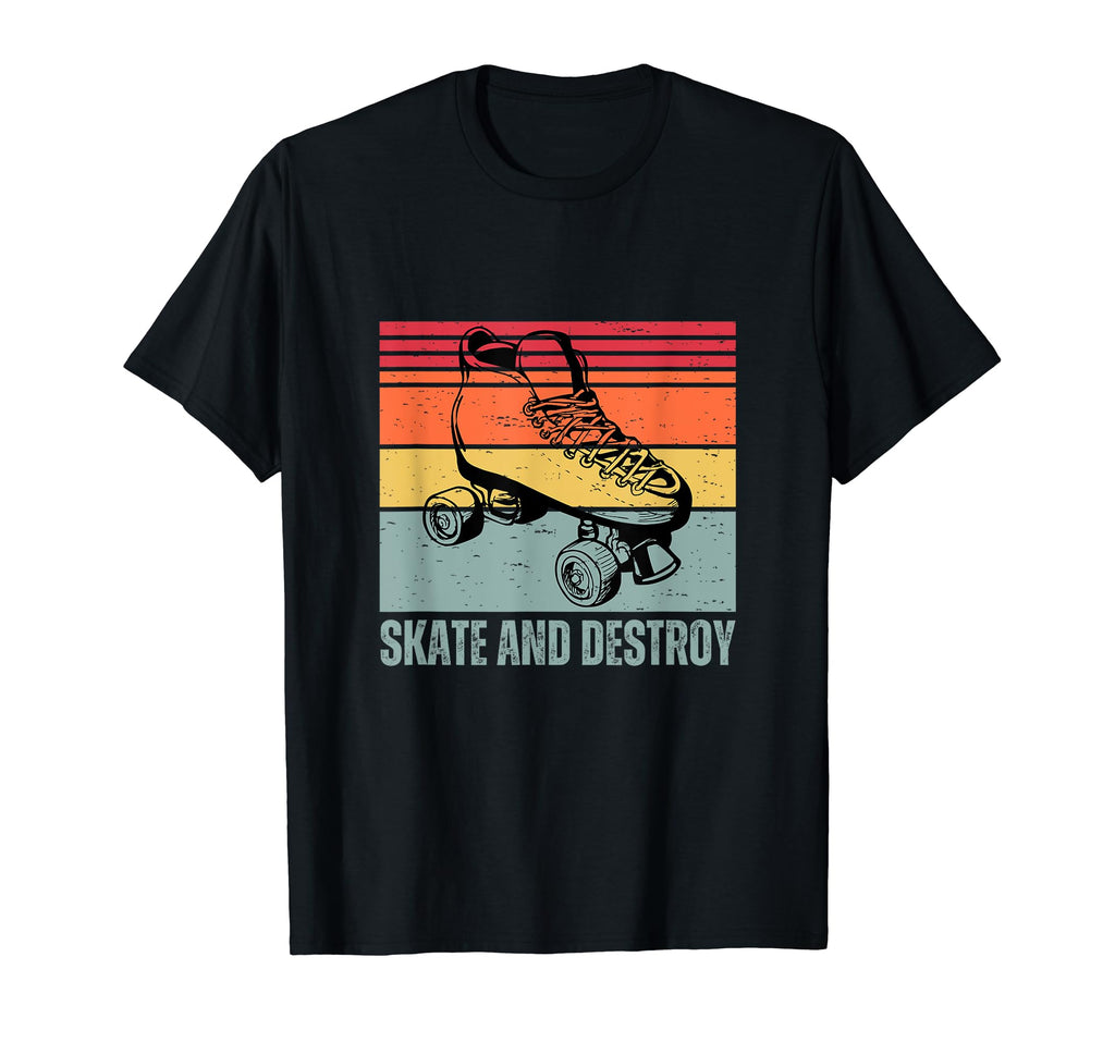 70S 80S Roller Derby Player Skate And T-Shirt - Novelty Apparel Unisex - T-Shirt, Sweatshirt, Hoodie