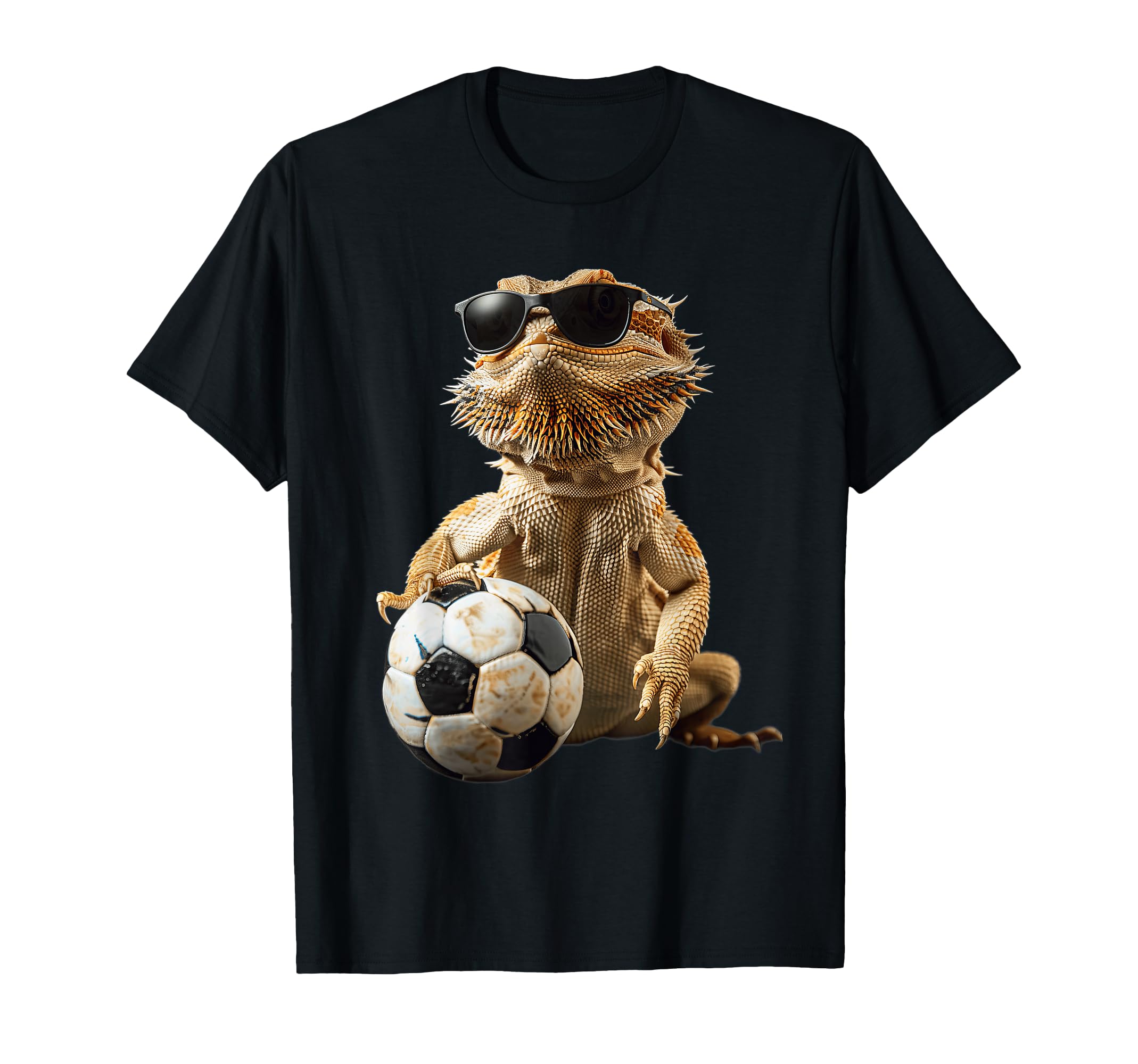 Bearded Dragon Soccer T-Shirt - Minimalist Print Men Women - T-Shirt, Sweatshirt, Hoodie