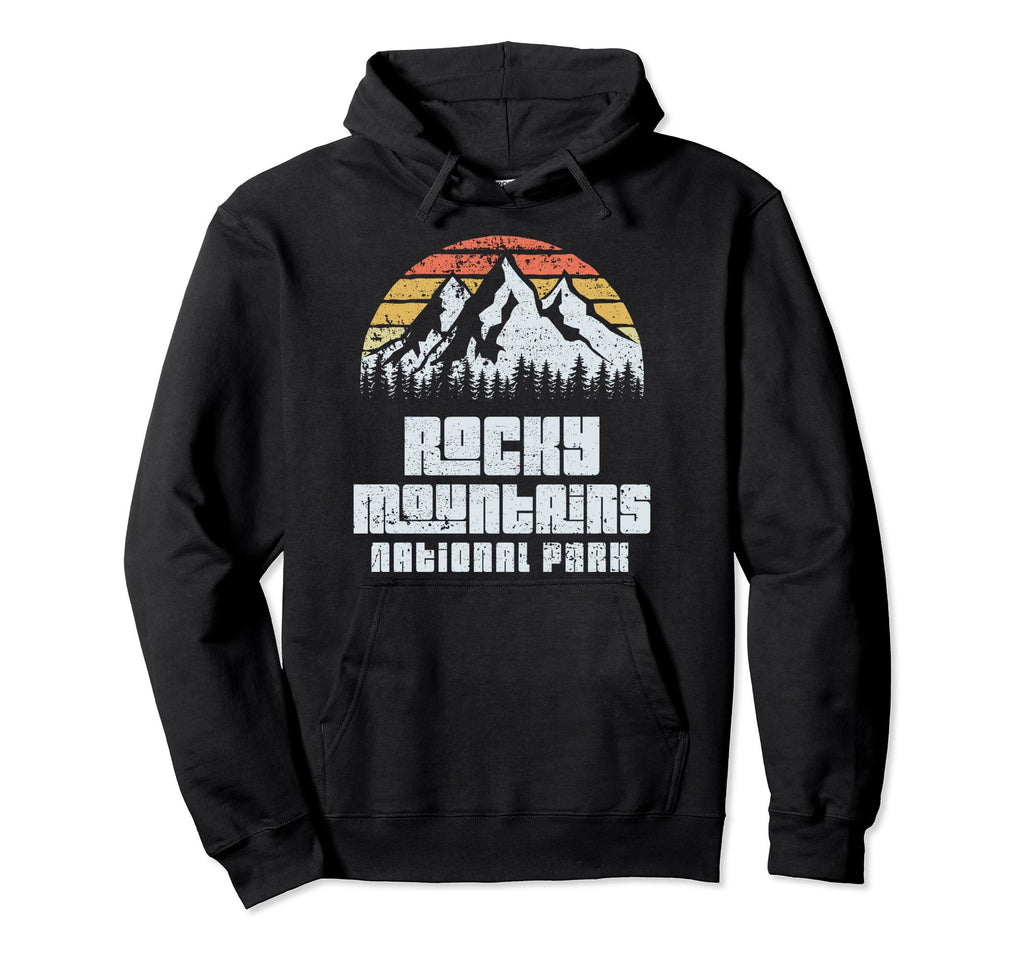 Rocky Mountains Colorado National Park Hoodie - Minimalist Print for Adults - T-Shirt, Sweatshirt, Hoodie