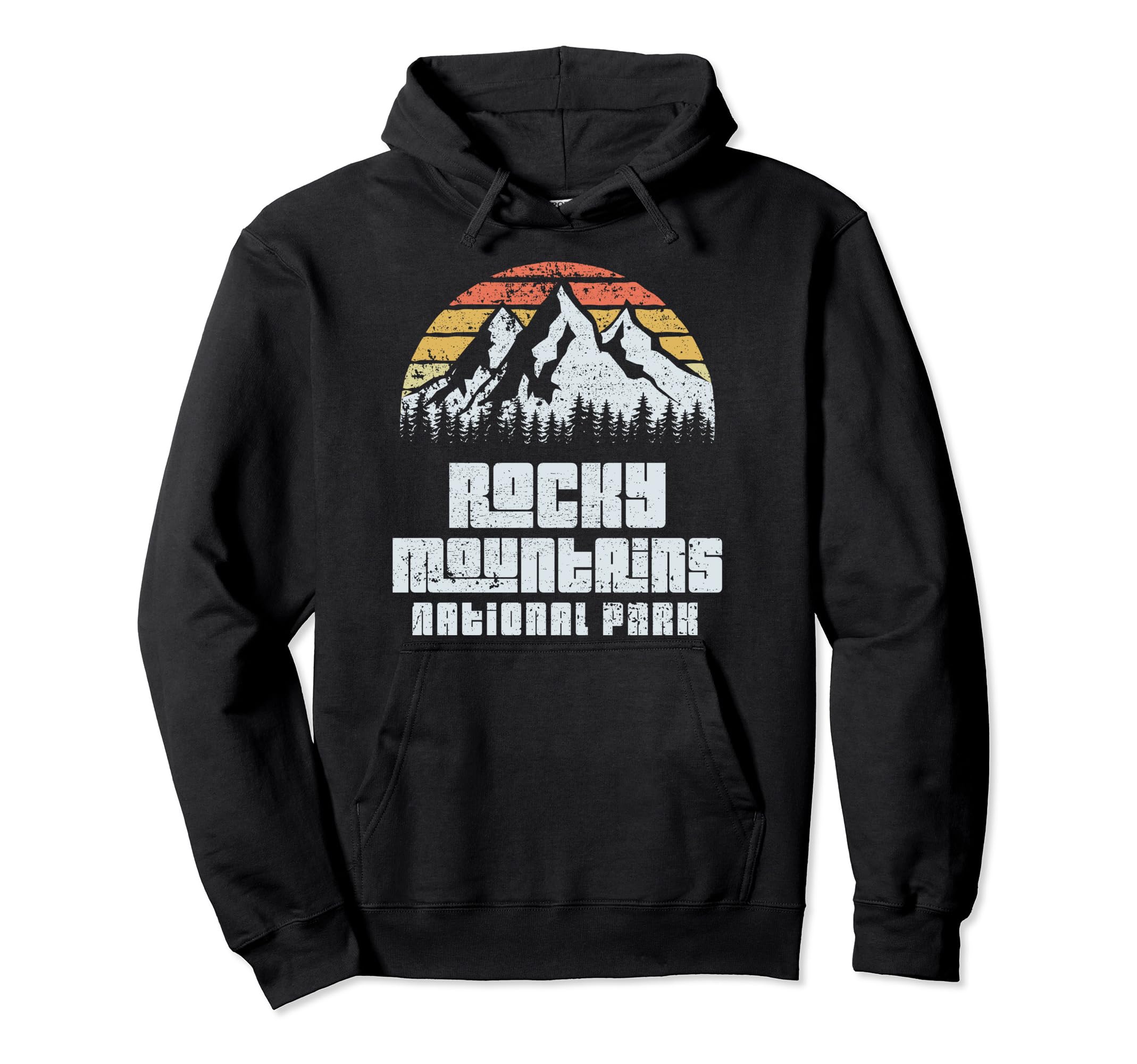 Rocky Mountains Colorado National Park Hoodie - Minimalist Print for Adults - T-Shirt, Sweatshirt, Hoodie