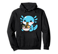 Kawaii Axolotl Ramen Noodles Hoodie - Aesthetic Graphic for Adults - T-Shirt, Sweatshirt, Hoodie