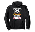 My Favorite Goalie Calls Me Mum Soccer Hoodie - Minimalist Print Unisex - T-Shirt, Sweatshirt, Hoodie