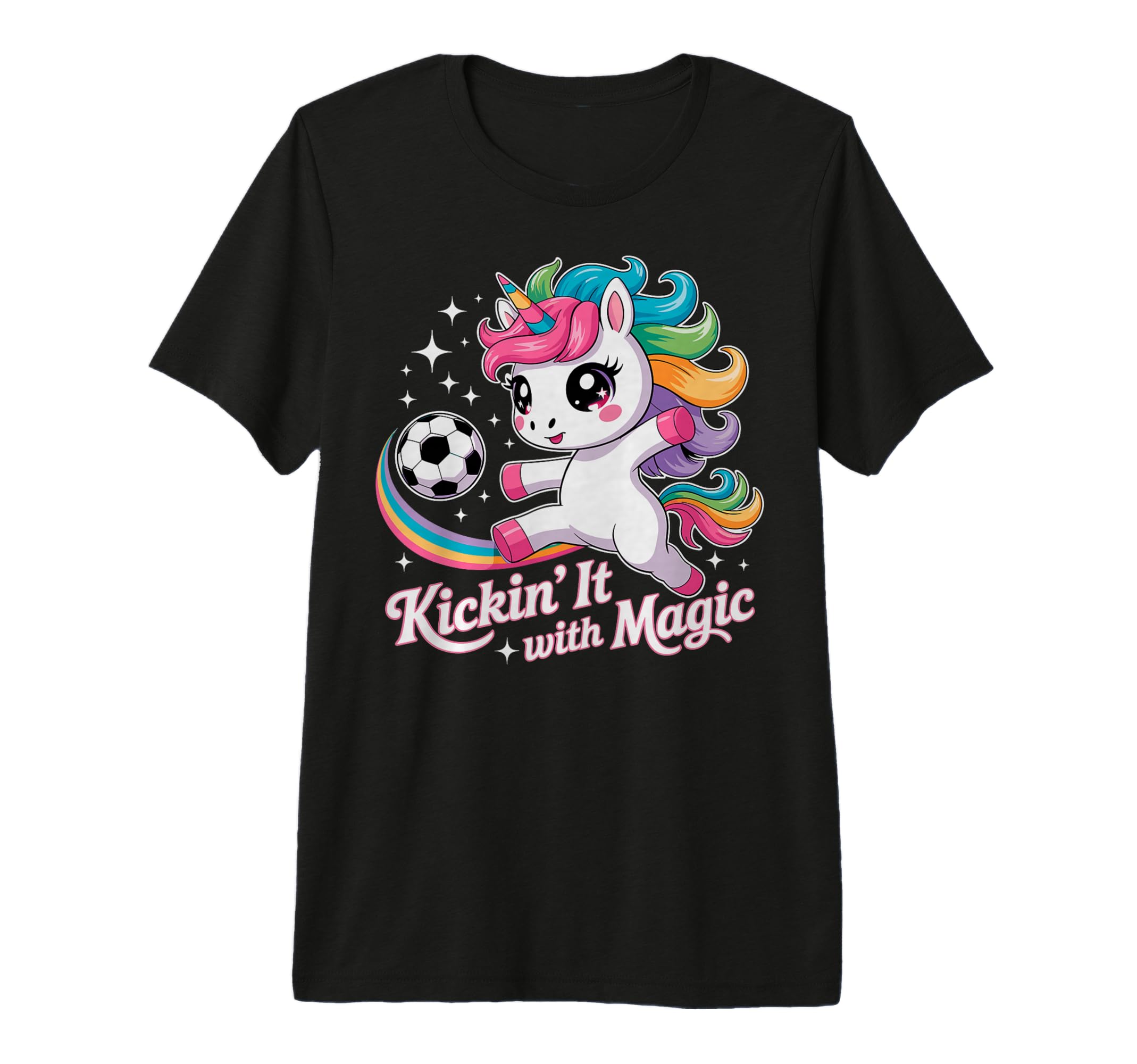 Unicorn Soccer Goalie Player Kickin It T-Shirt - Novelty Apparel Unisex - T-Shirt, Sweatshirt, Hoodie