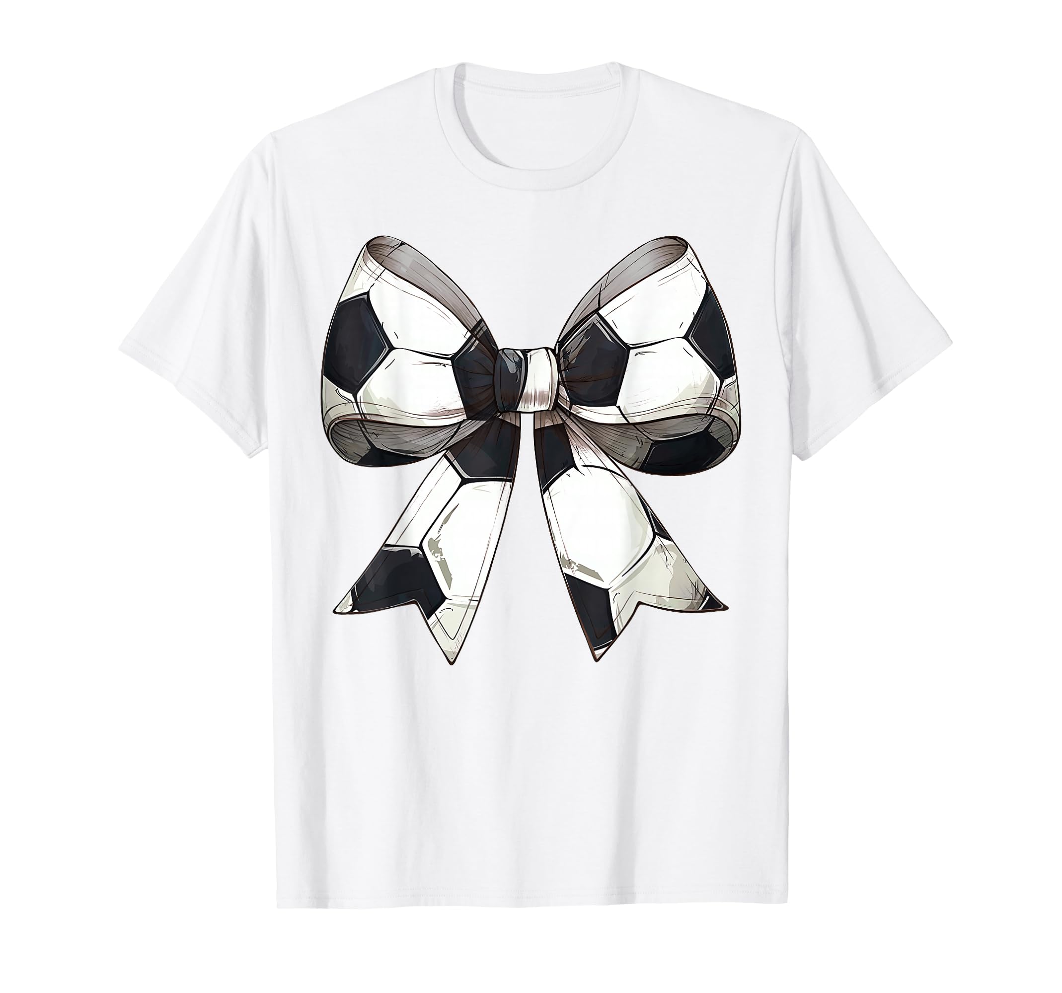 Coquette Bow Soccer Ball Pattern Mothers T-Shirt - Novelty Apparel Unisex - T-Shirt, Sweatshirt, Hoodie