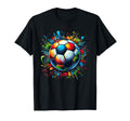 Soccer Ball Paint Splatter Soccer Player T-Shirt - Minimalist Print Unisex - T-Shirt, Sweatshirt, Hoodie