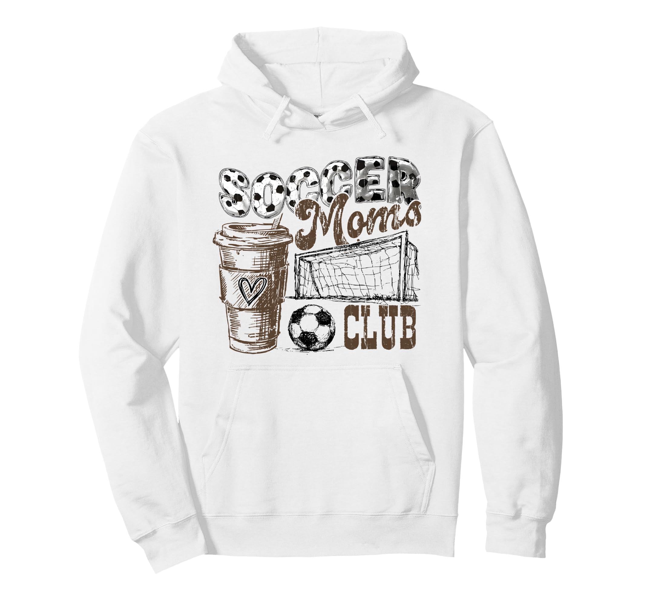 Soccer Moms Club Livin That Soccer Mom Life Hoodie - Graphic Print Unisex - T-Shirt, Sweatshirt, Hoodie