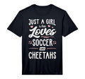Just Who Loves Soccer And Cheetahs Gift T-Shirt - Minimalist Print Unisex - T-Shirt, Sweatshirt, Hoodie