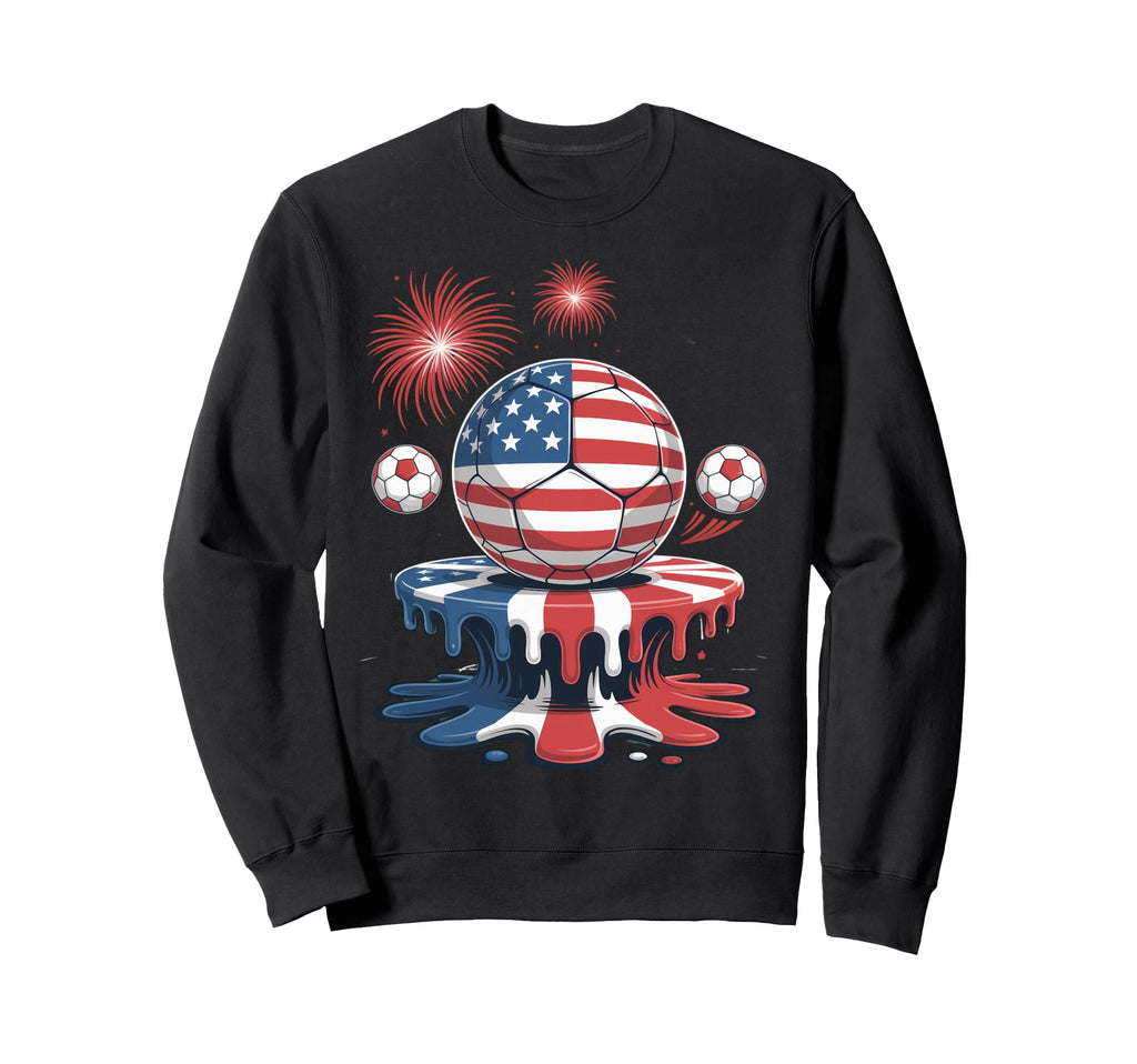 Ice Cream Drip Game American Usa Sweatshirt - Casual Everyday Wear Unisex - T-Shirt, Sweatshirt, Hoodie