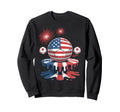 Ice Cream Drip Game American Usa Sweatshirt - Casual Everyday Wear Unisex - T-Shirt, Sweatshirt, Hoodie