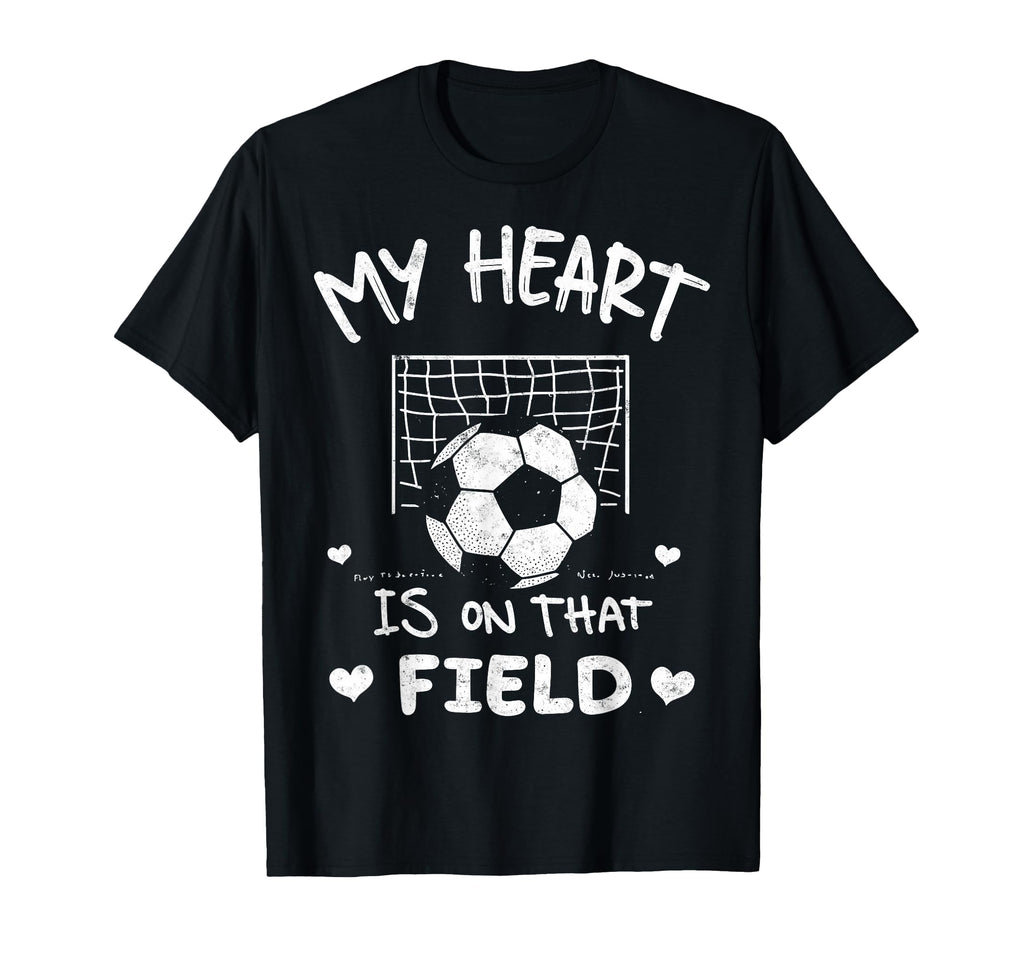 My Heart Is That Field Soccer Player T-Shirt - Custom Art Print for Adults - T-Shirt, Sweatshirt, Hoodie
