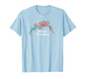 Flowers Red Soccer Grandma T-Shirt - Trendy Graphic Unisex - T-Shirt, Sweatshirt, Hoodie