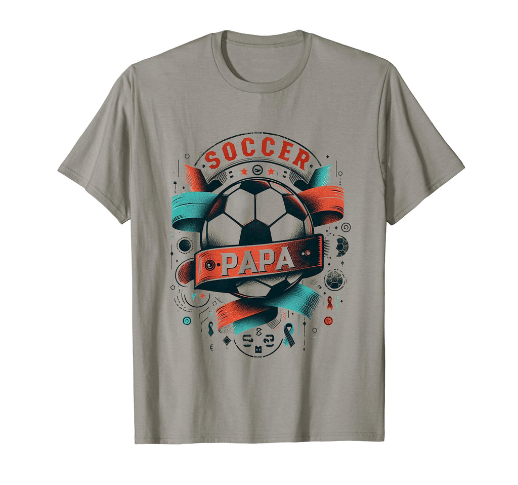 Soccer Papa Family Matching Dad T-Shirt - Casual Everyday Wear for Adults - T-Shirt, Sweatshirt, Hoodie