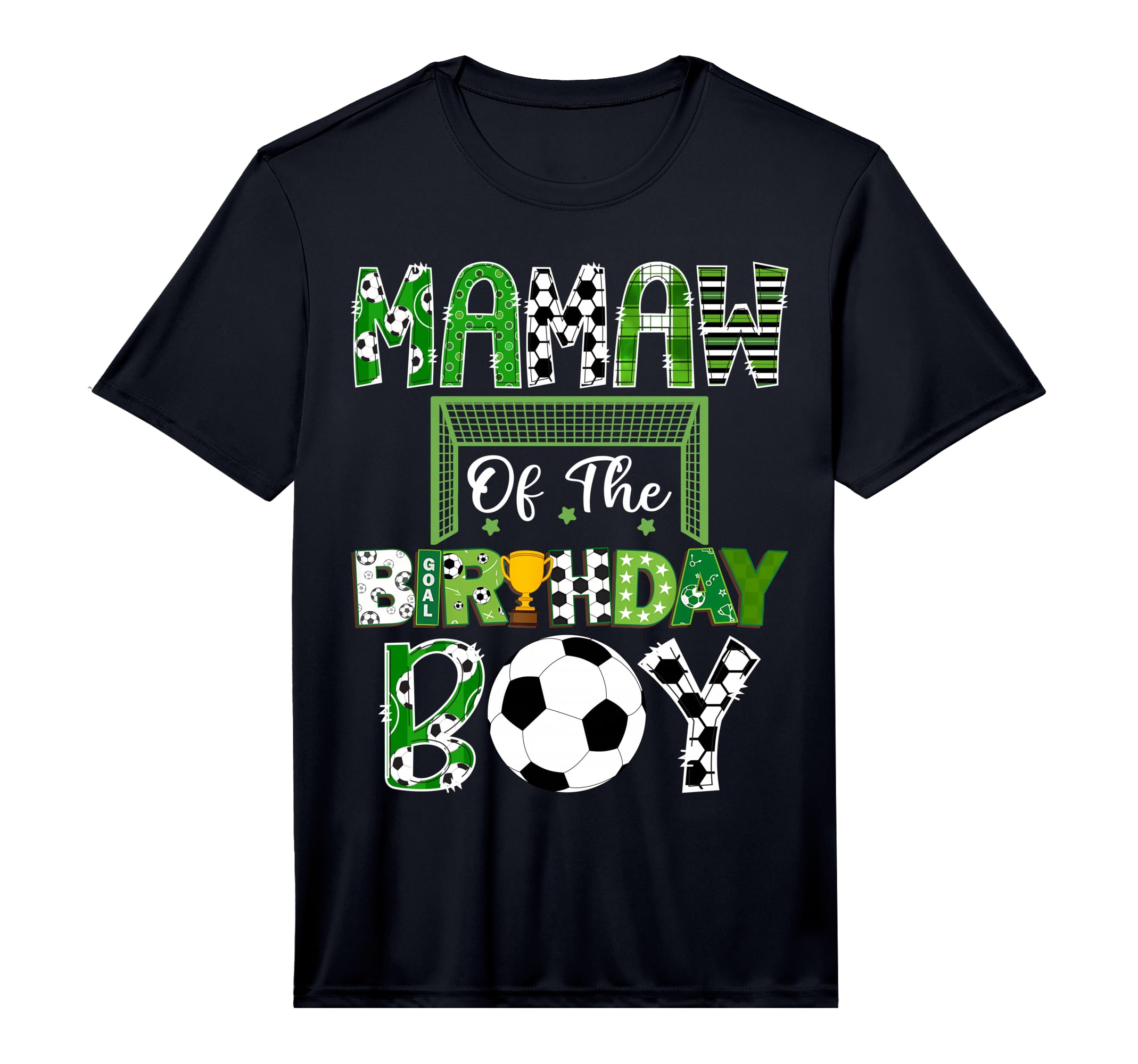 Mamaw Birthday Soccer Lover Game T-Shirt - Casual Everyday Wear Men Women - T-Shirt, Sweatshirt, Hoodie