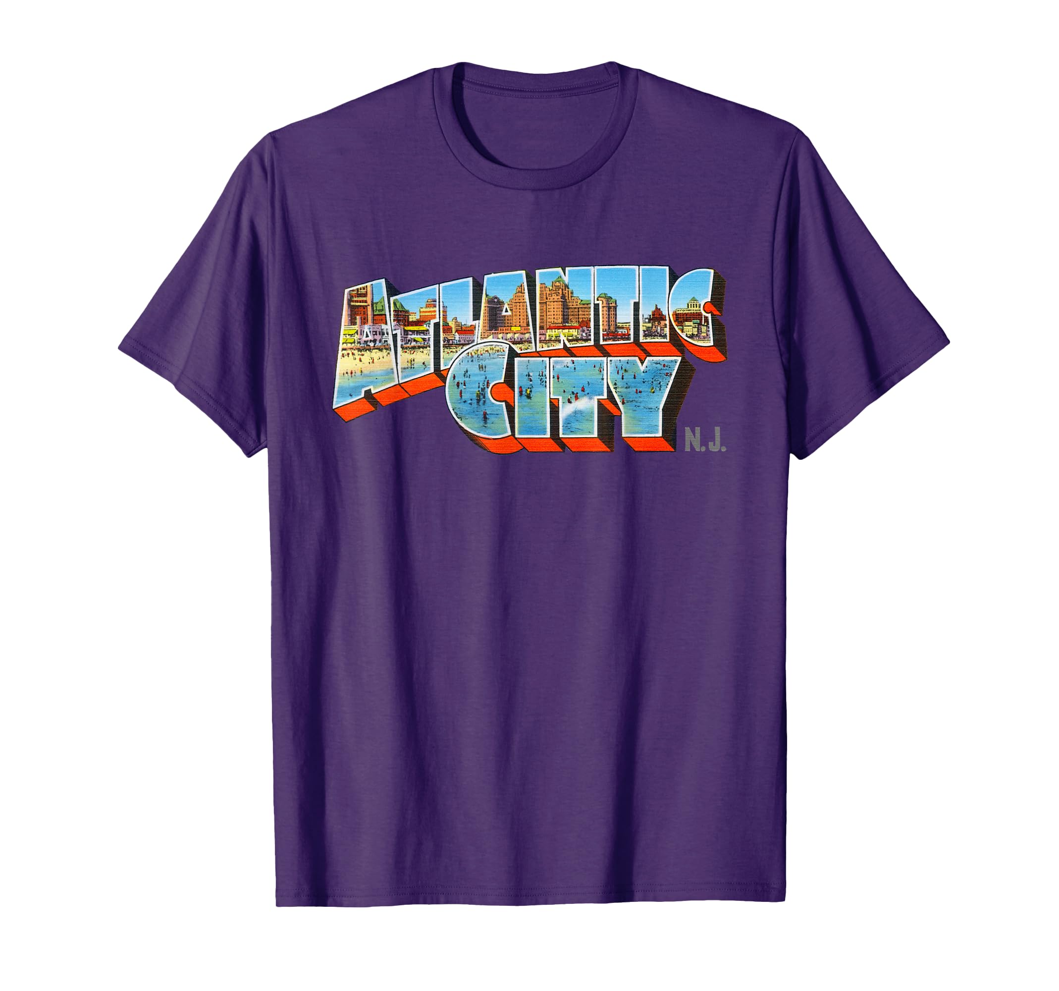 Atlantic City New Jersey Nj Souvenir T-Shirt - Unique Graphic for Adults - T-Shirt, Sweatshirt, Hoodie