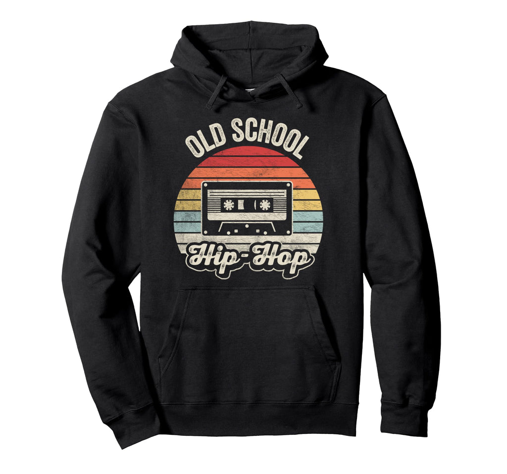 Old School Hip Hop Cassette Lovers Hoodie - Fun Novelty Design Men Women - T-Shirt, Sweatshirt, Hoodie
