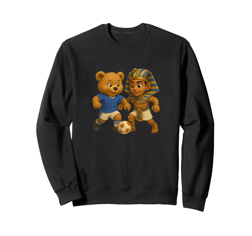 Egyptian Pharaoh King Tut Play Soccer Sweatshirt - Graphic Print Unisex - T-Shirt, Sweatshirt, Hoodie