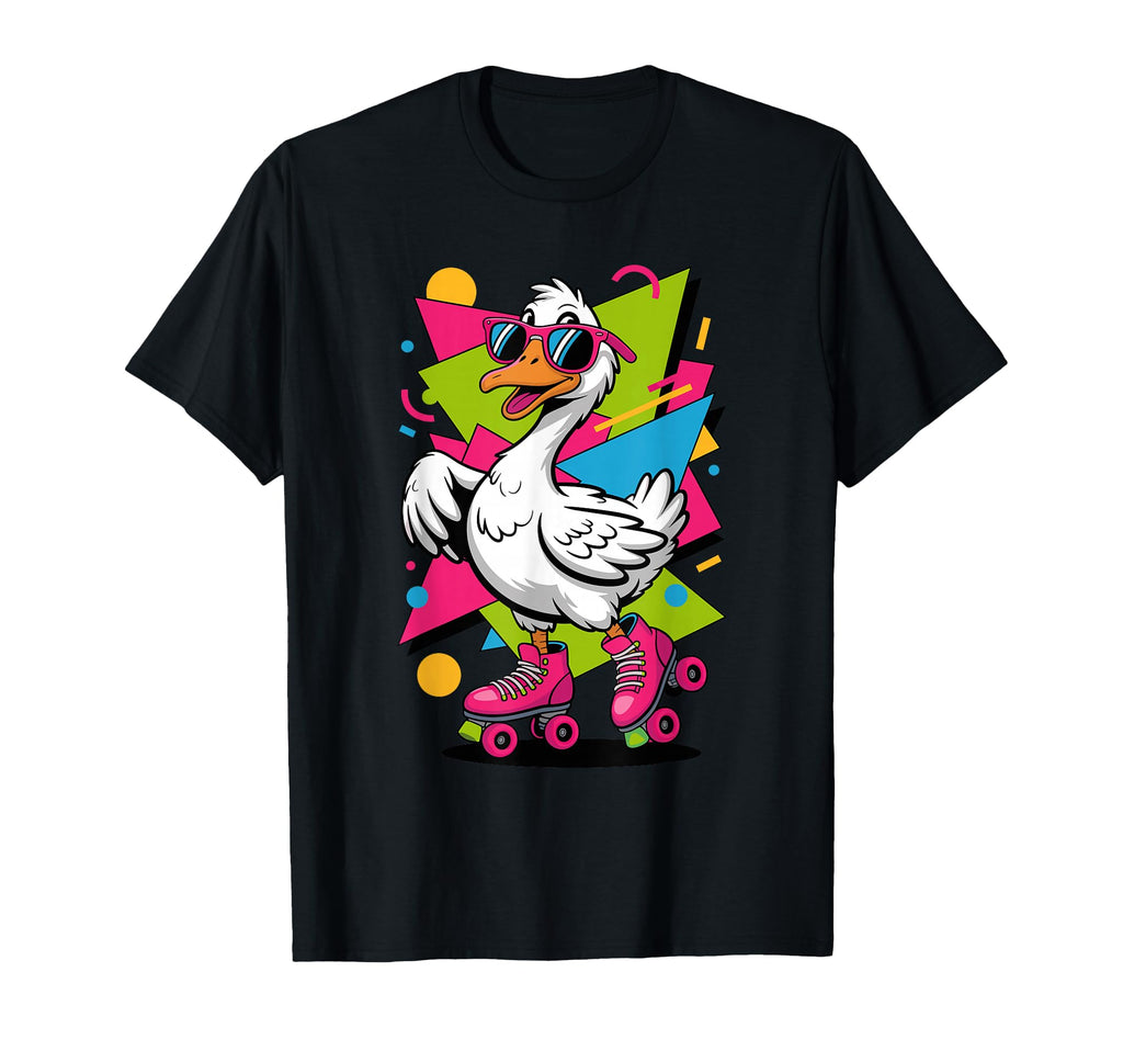 Silly Goose Roller Skates Skating T-Shirt - Aesthetic Graphic Men Women - T-Shirt, Sweatshirt, Hoodie