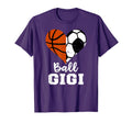 Ball Gigi Funny Soccer Basketball Heart T-Shirt - Graphic Print for Adults - T-Shirt, Sweatshirt, Hoodie