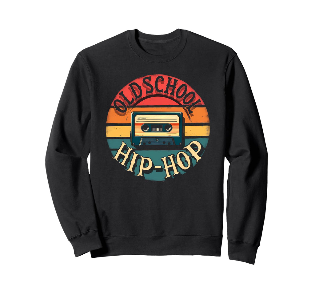 Nostalgic Old School Hiphop Sweatshirt - Minimalist Print Unisex - T-Shirt, Sweatshirt, Hoodie