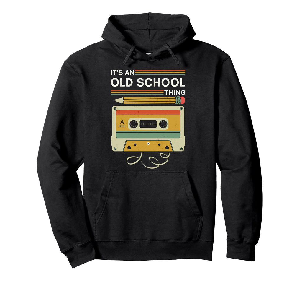 Oldschool Cassette Tape 80S 90S Hoodie - Casual Everyday Wear Men Women - T-Shirt, Sweatshirt, Hoodie