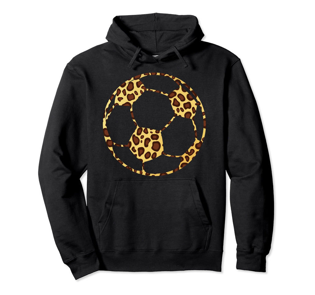 Soccerball Cheetah Leopard Pattern Sport Hoodie - Graphic Print Men Women - T-Shirt, Sweatshirt, Hoodie