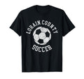 Lorain County Soccer Distressed 90S T-Shirt - Trendy Graphic Unisex - T-Shirt, Sweatshirt, Hoodie