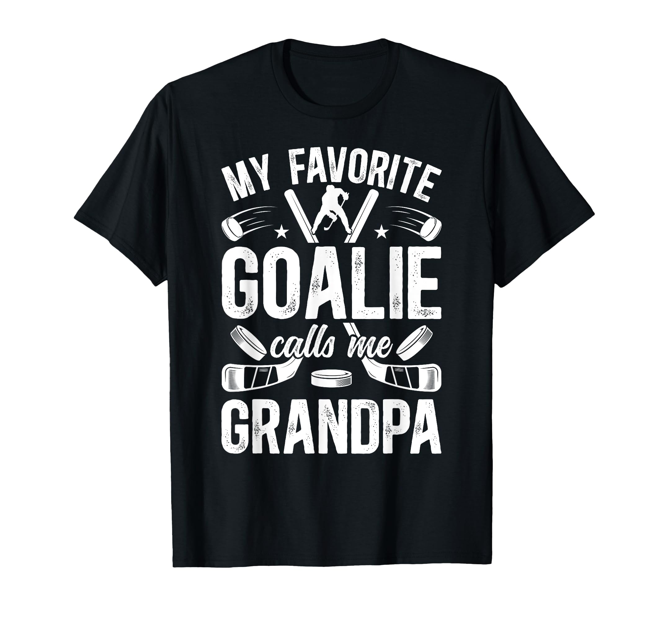 Ice Hockey Goalie Grandpa Hockey T-Shirt - Novelty Apparel for Adults - T-Shirt, Sweatshirt, Hoodie